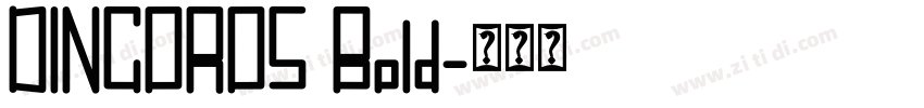 DINCOROS Bold字体转换